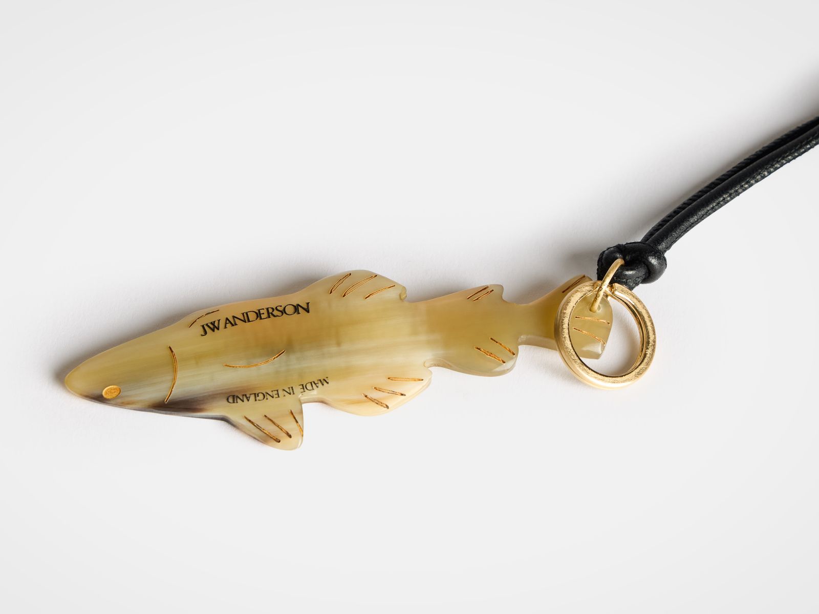 HORN-CRAFTED FISH CHARM
