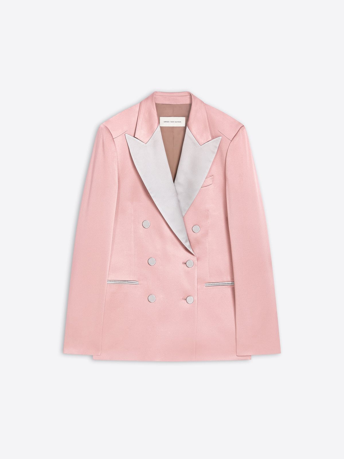 Double breasted tuxedo blazer