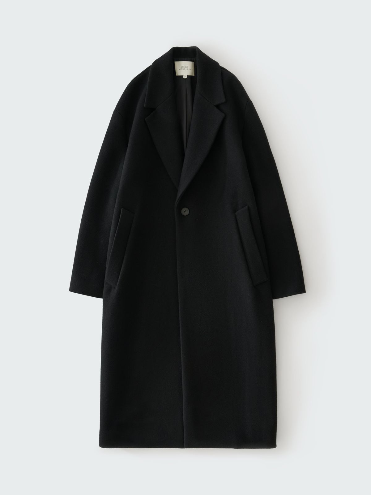 Freeman Wool Coat In Black