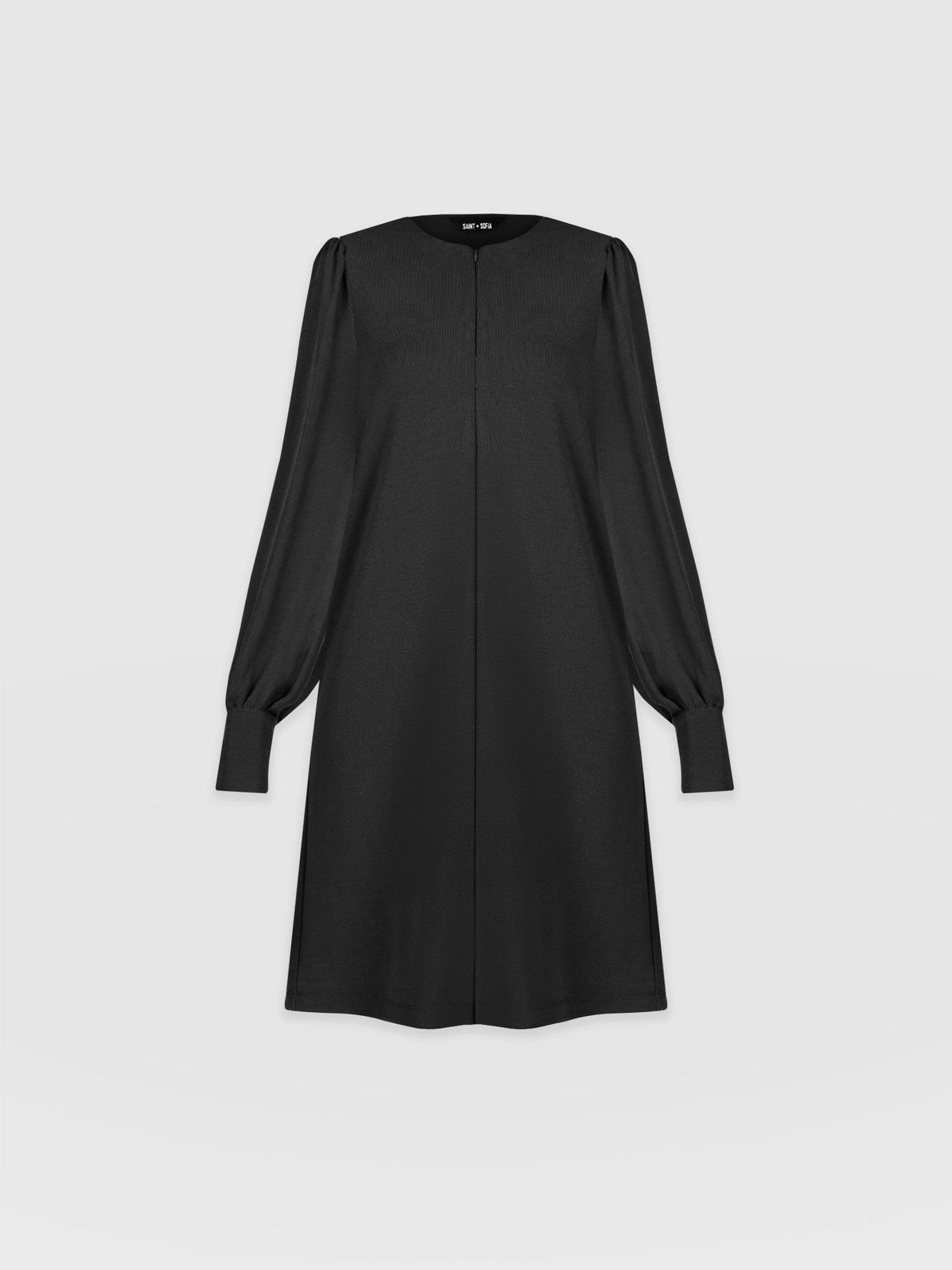 Esme Zip Up Dress - Black