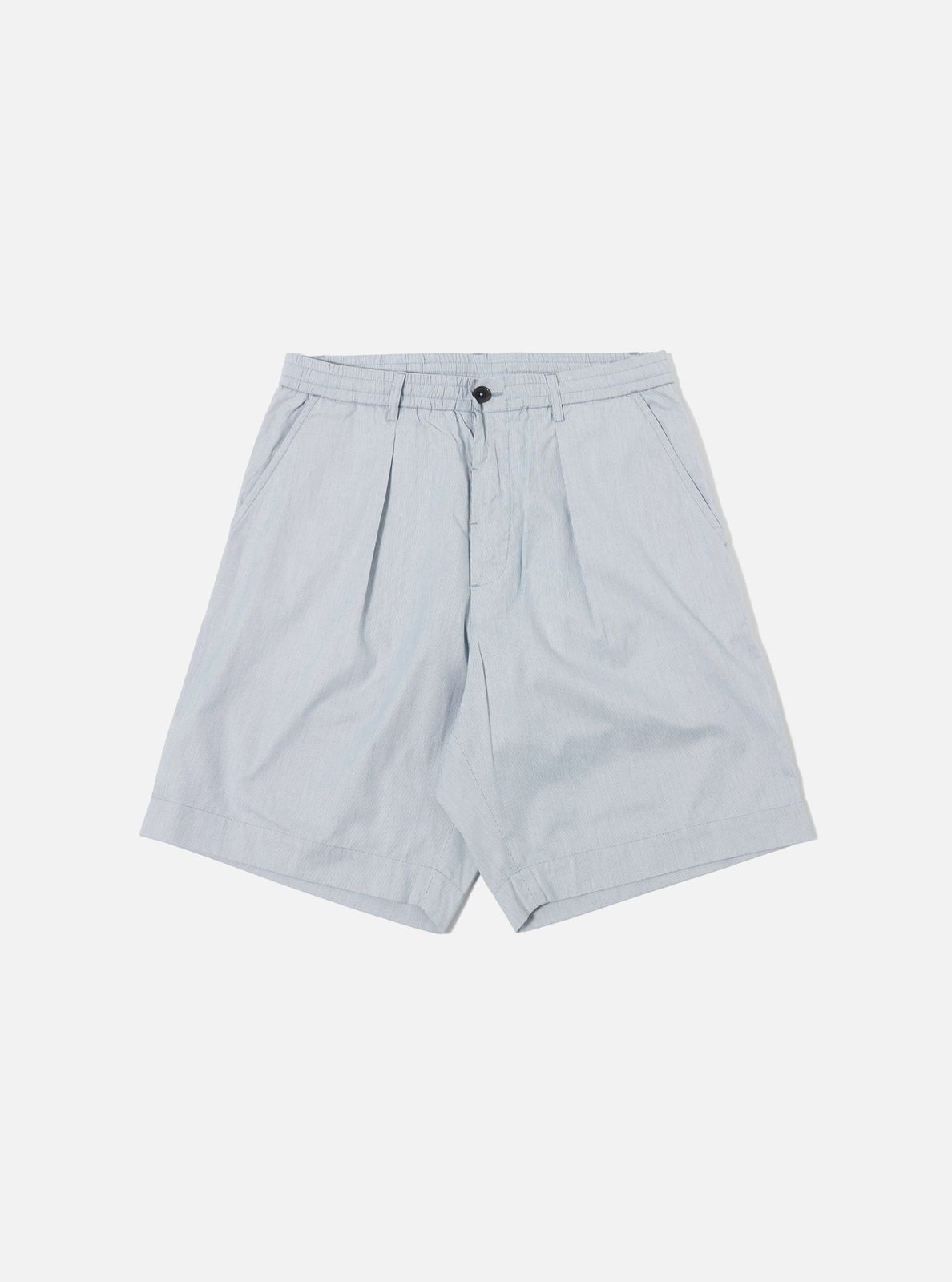 Navy Kennedy Stripe Pleated Track Short