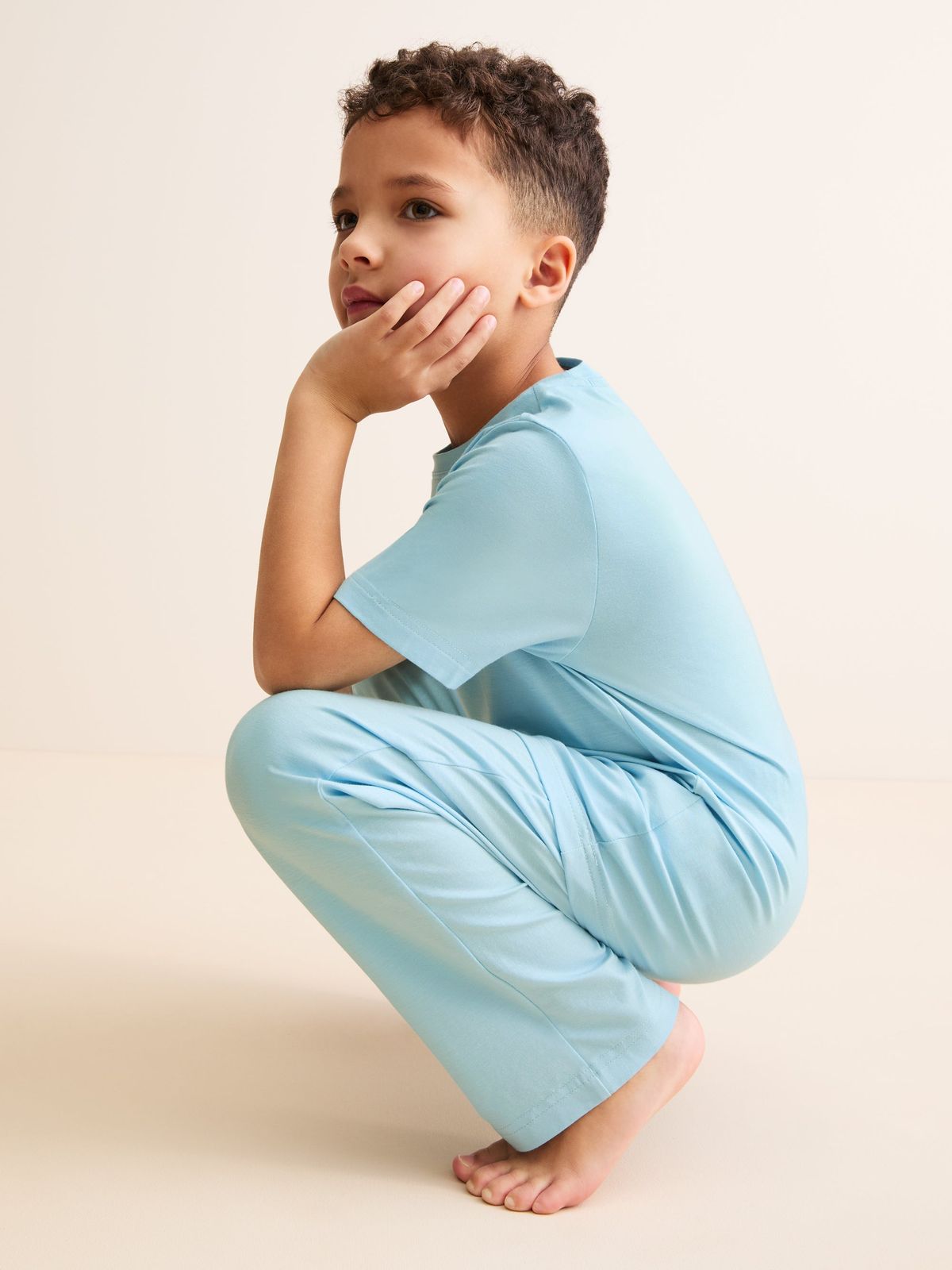 Basel Micro Modal Lounge Set Powder Blue