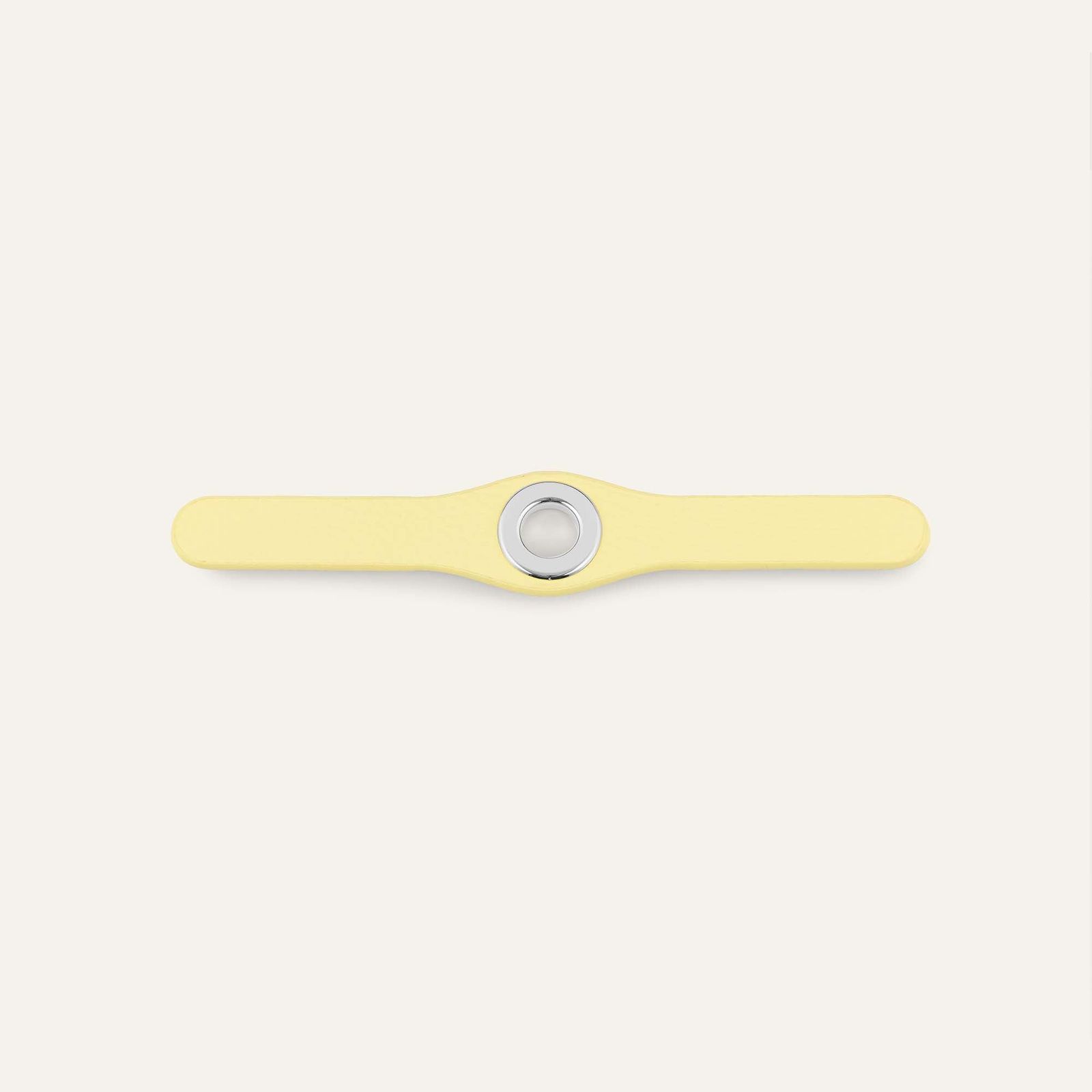 Deco Mini | Lemon Cream  with Silver hardware