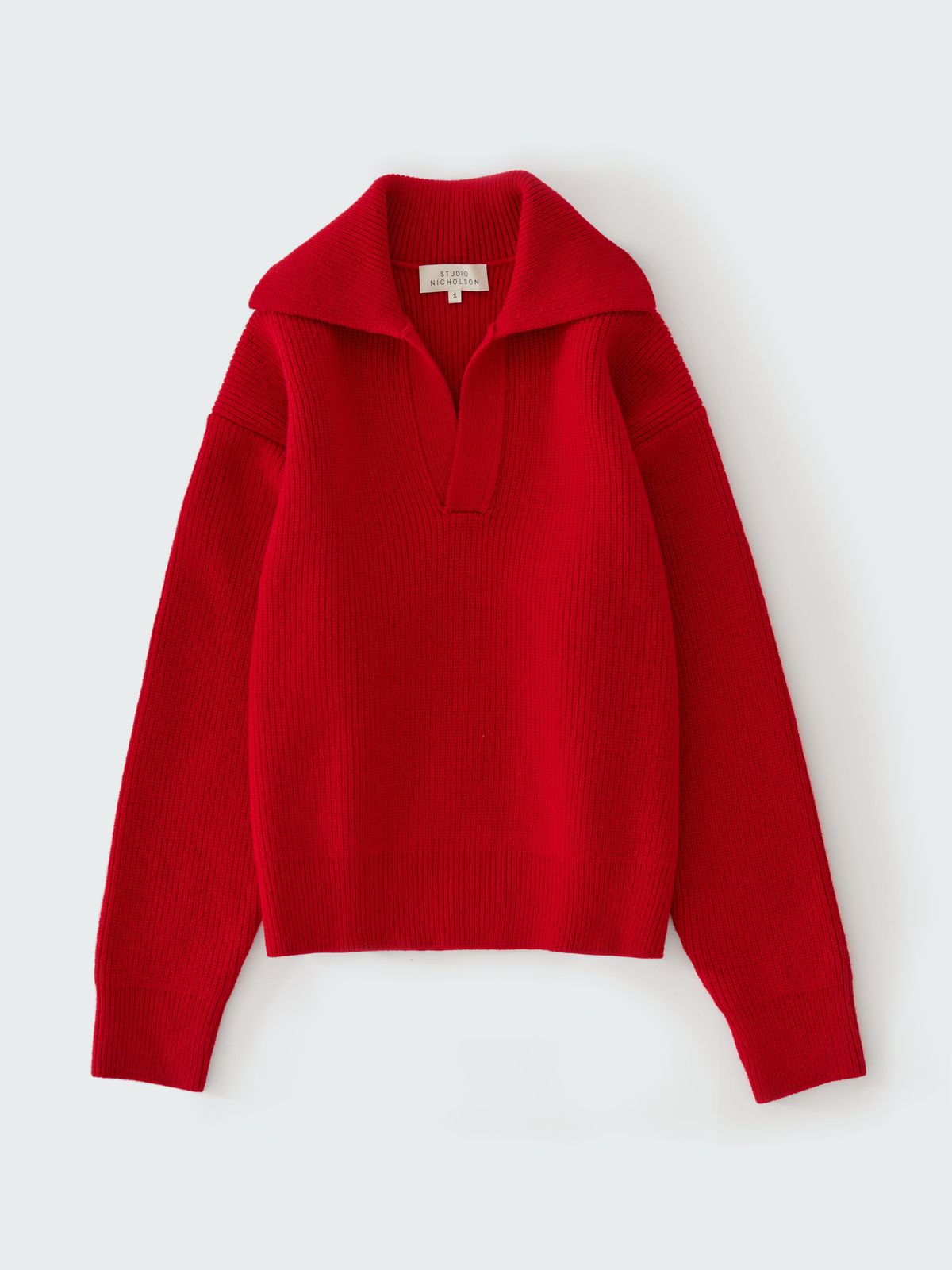 Nash Knit Polo in Crimson