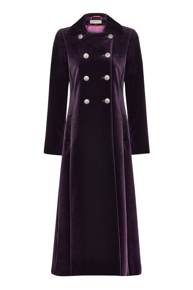 Electra Purple Velvet Coat - Limited Edition