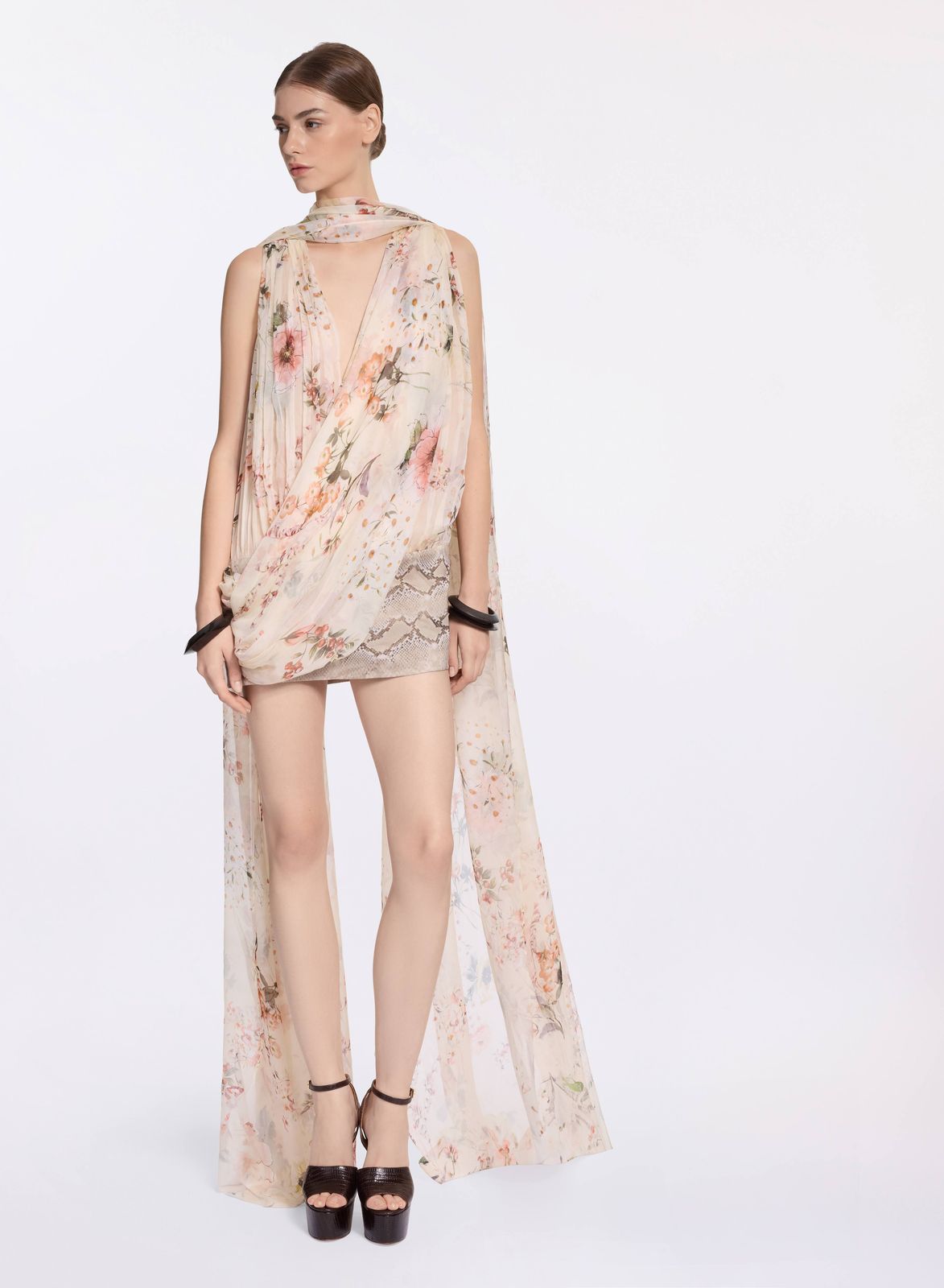 Floral Print Short Dress