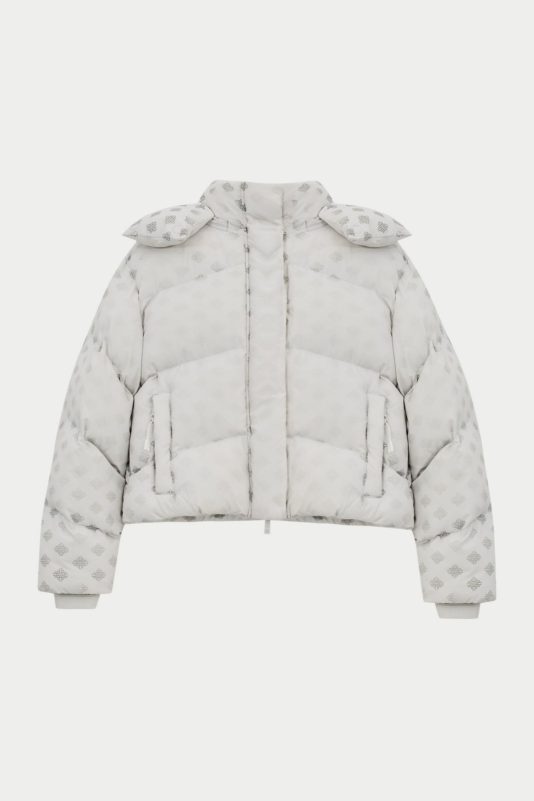COLD REACTIVE EMBLEM PUFFER - OFF WHITE