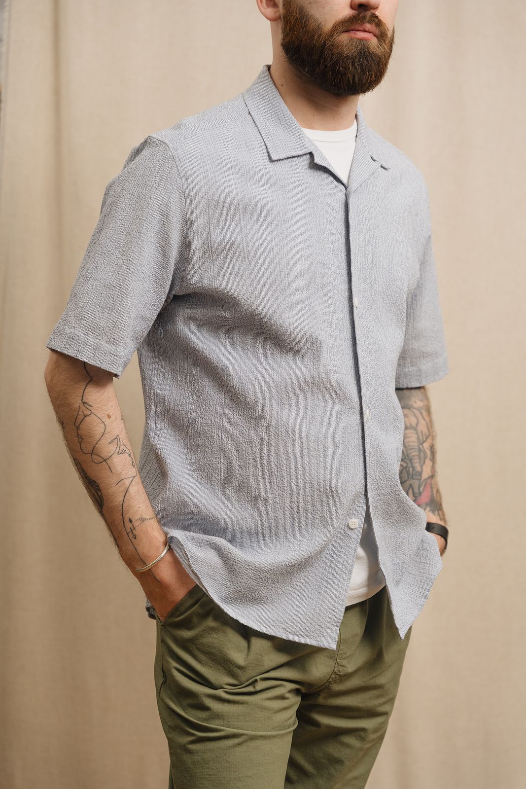 Archive Fine Stripe S/S Shirt