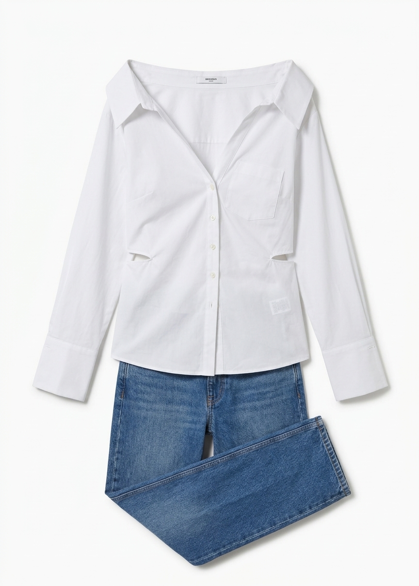 Tiona Fitted Shirt - White