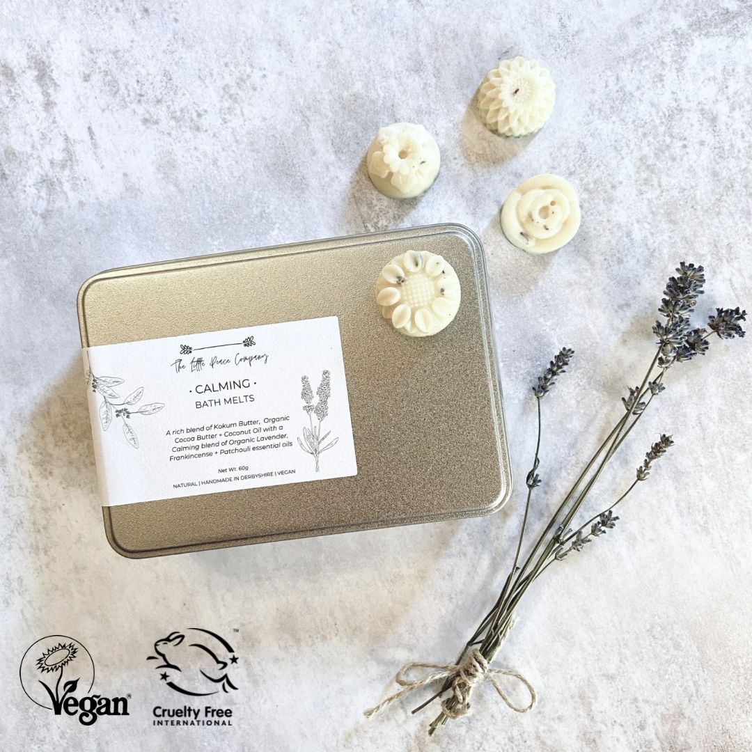 Calming | 12 Natural &amp; Organic Bath Melts | Lavender, Frankincense and Patchouli