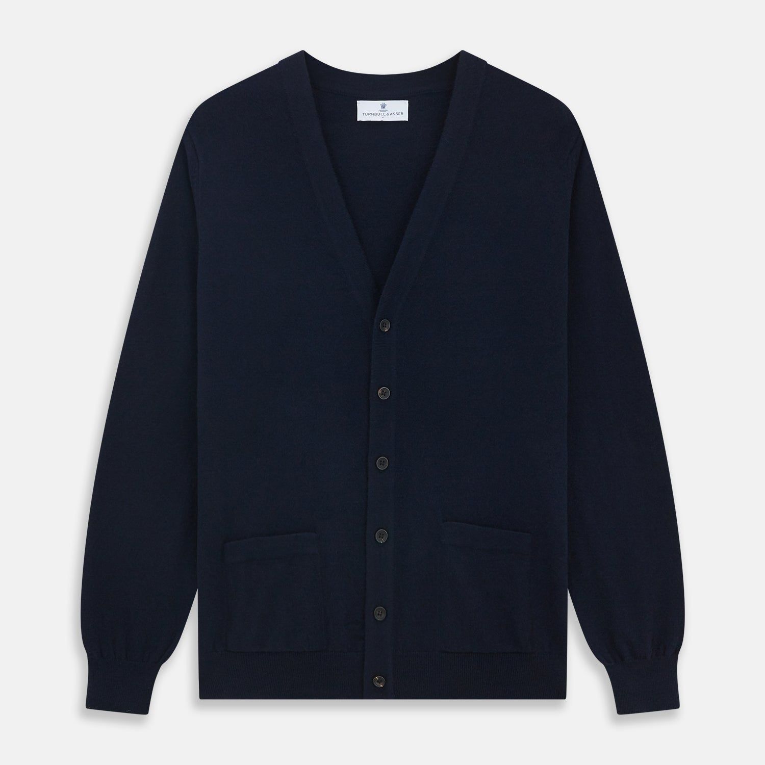 Navy Cashmere Cardigan