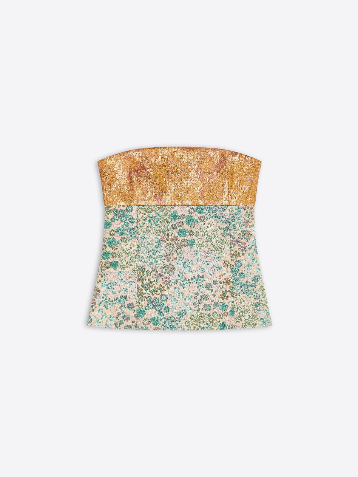 Jacquard bustier top