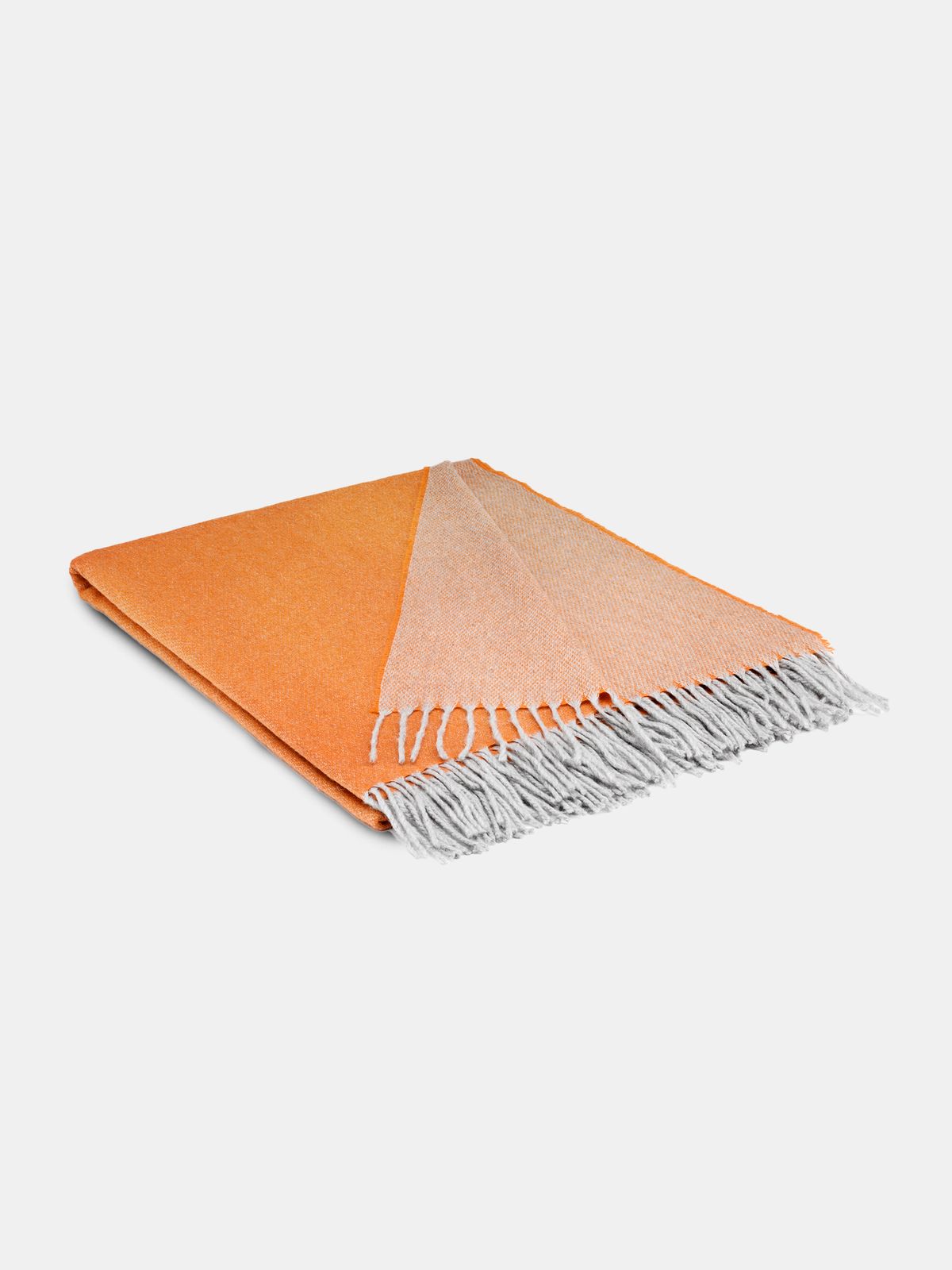 The Morar Cashmere Throw - Satsuma & Dove