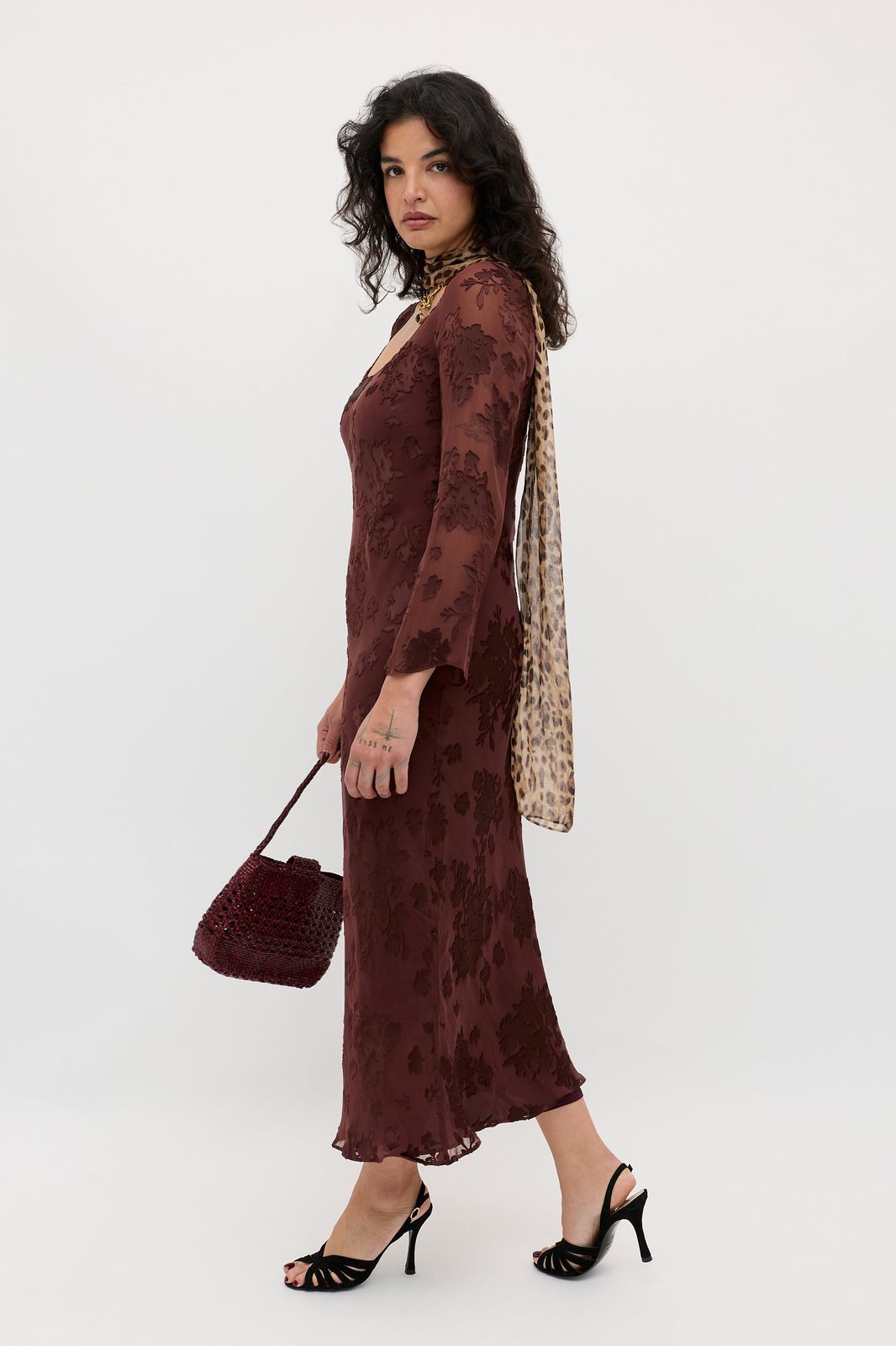 Noraya - Bouquet Devoré Brown