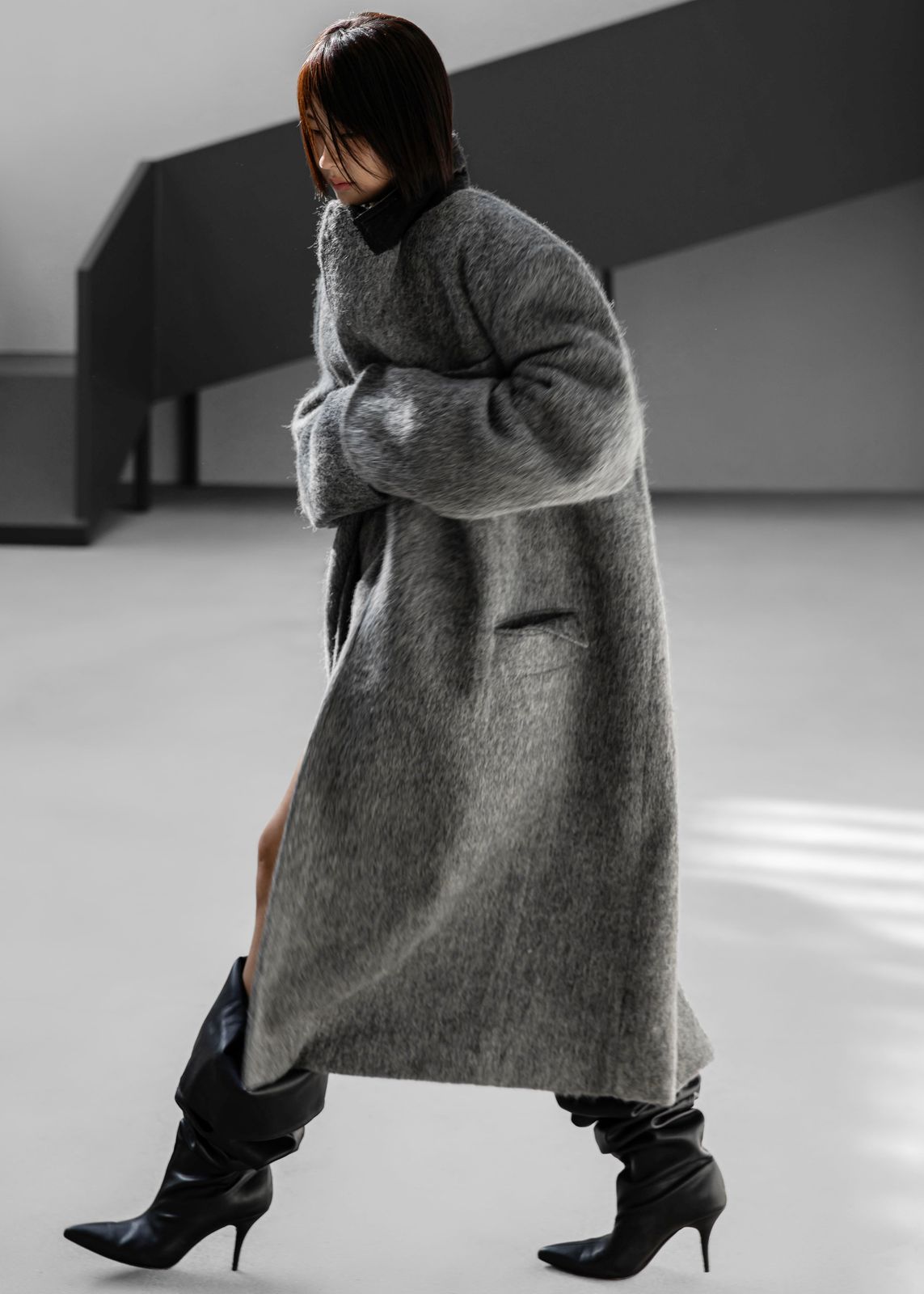 John Oversized Coat - Grey