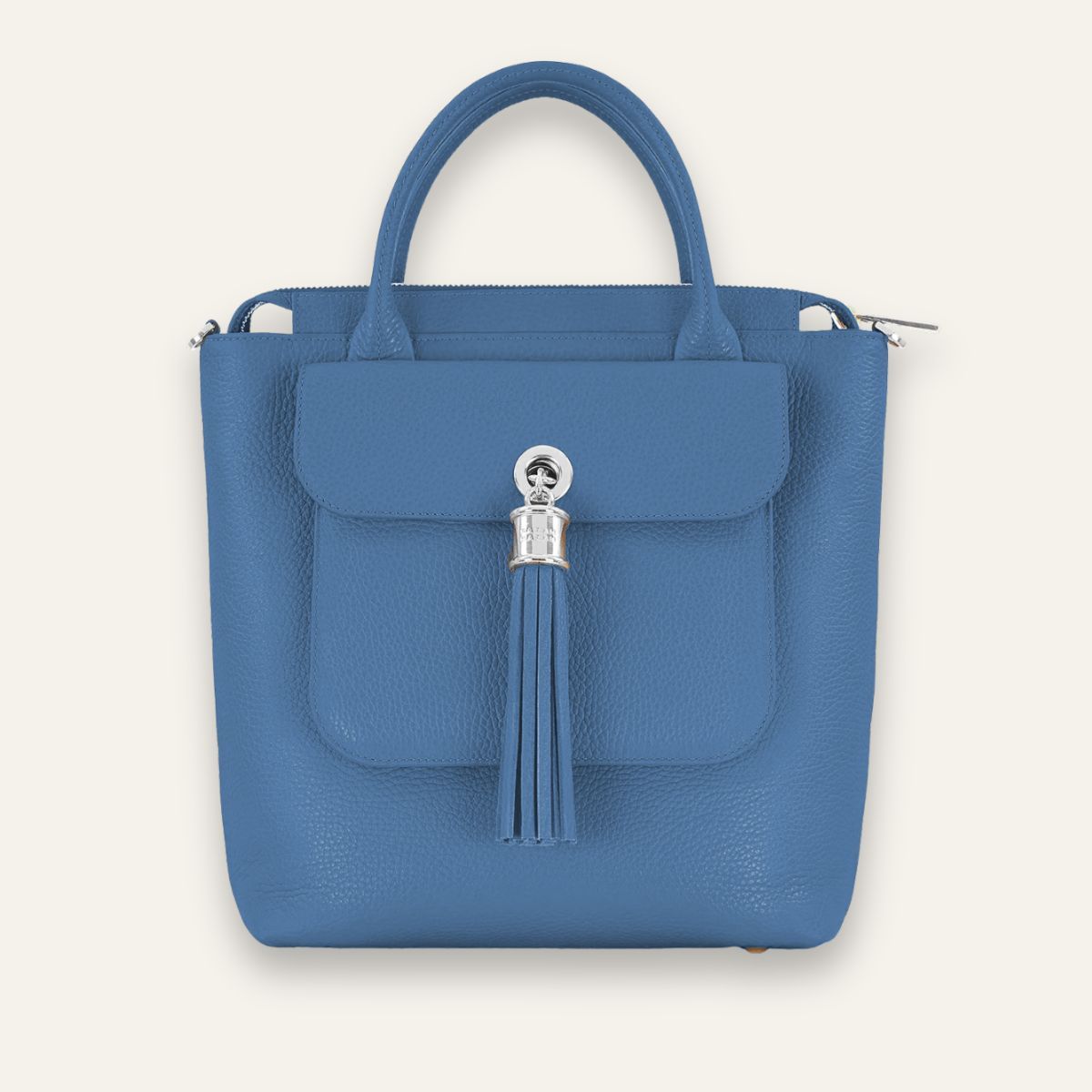 Mini P Backpack | Retro Blue with Gold hardware