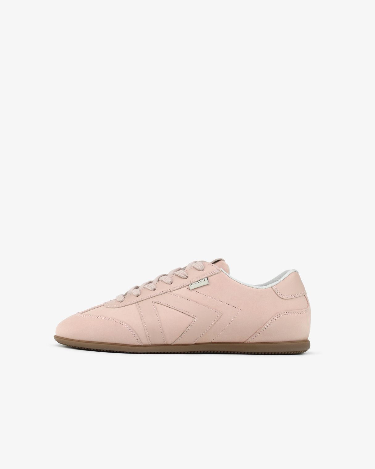 Iris Low Top Trainers - Ballet Pink Nubuck Leather