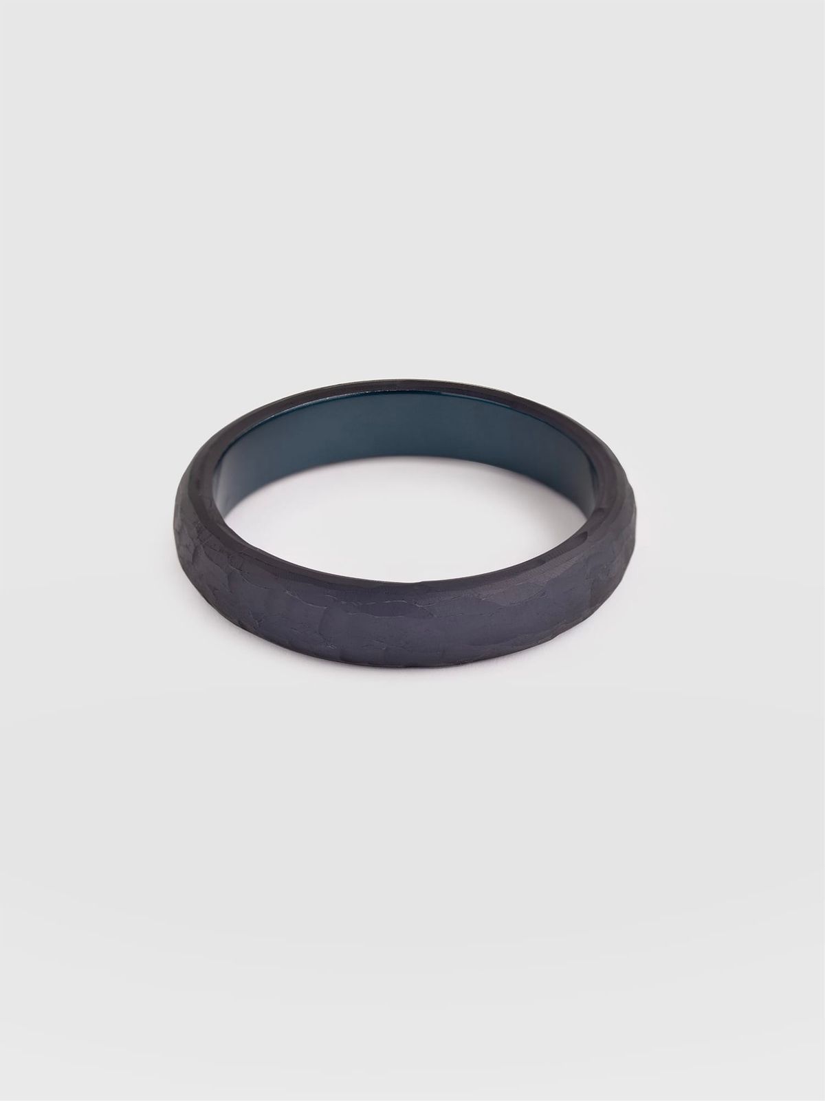 Hammered Bangle - Navy