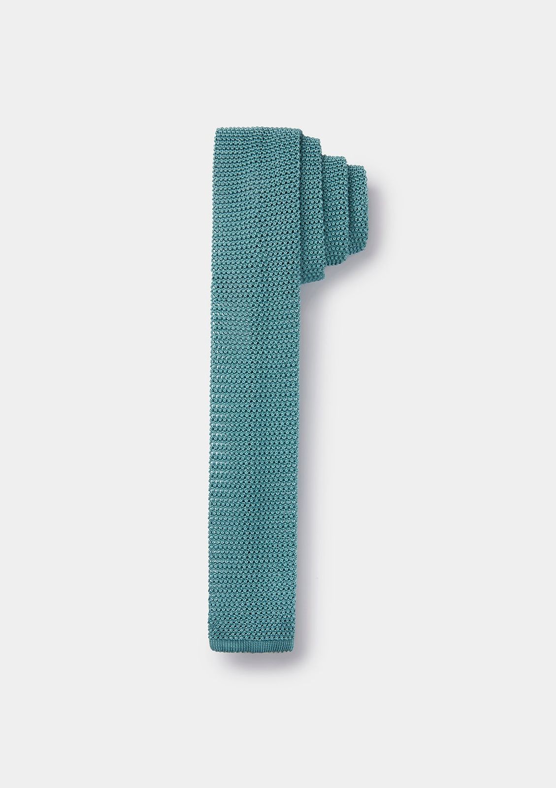 Cactus Green Silk Knitted Tie