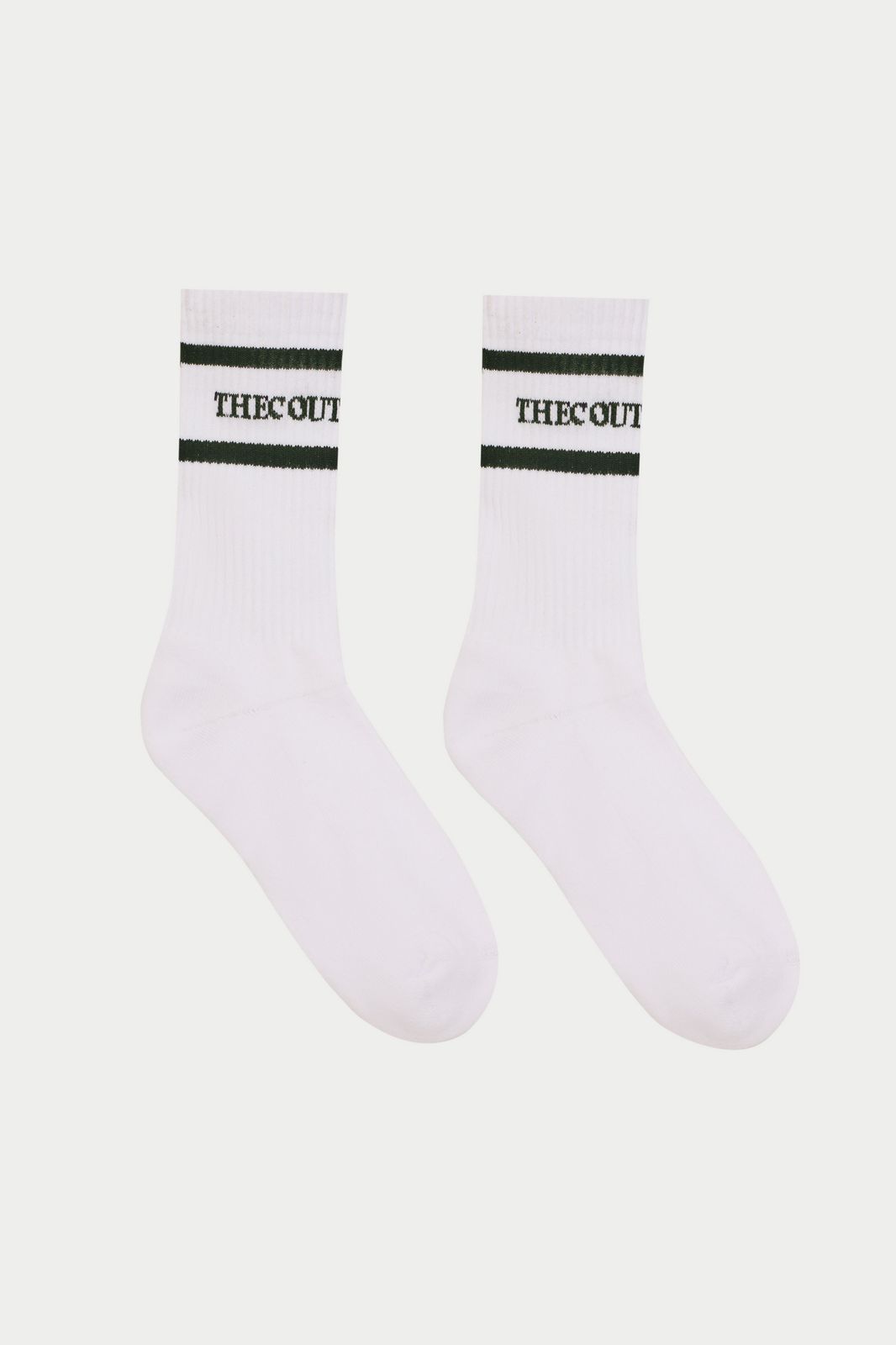 DOUBLE STRIPE COPYRIGHT SOCK - FOREST