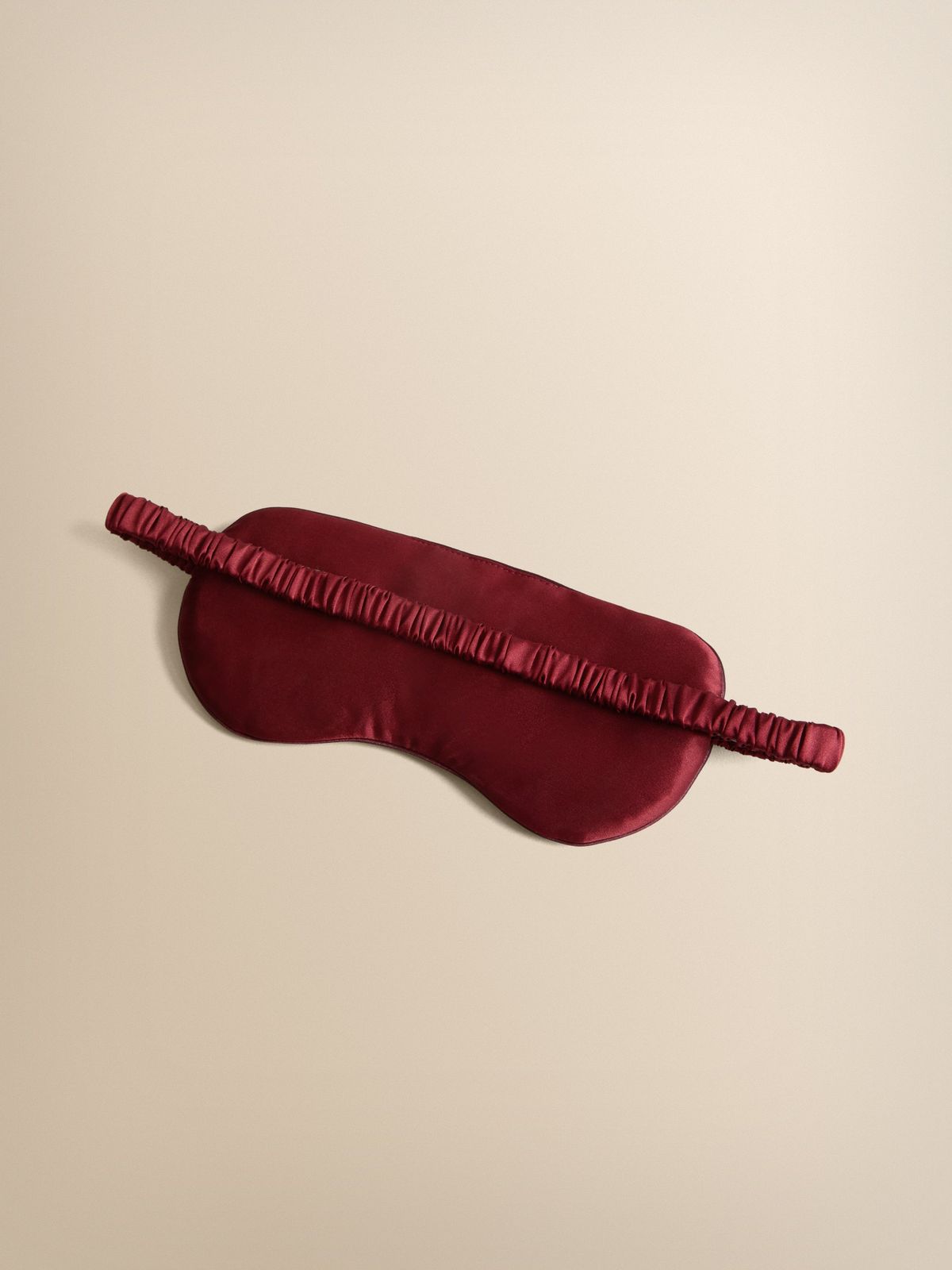 Verona Silk Jacquard Eye Mask Red Rose