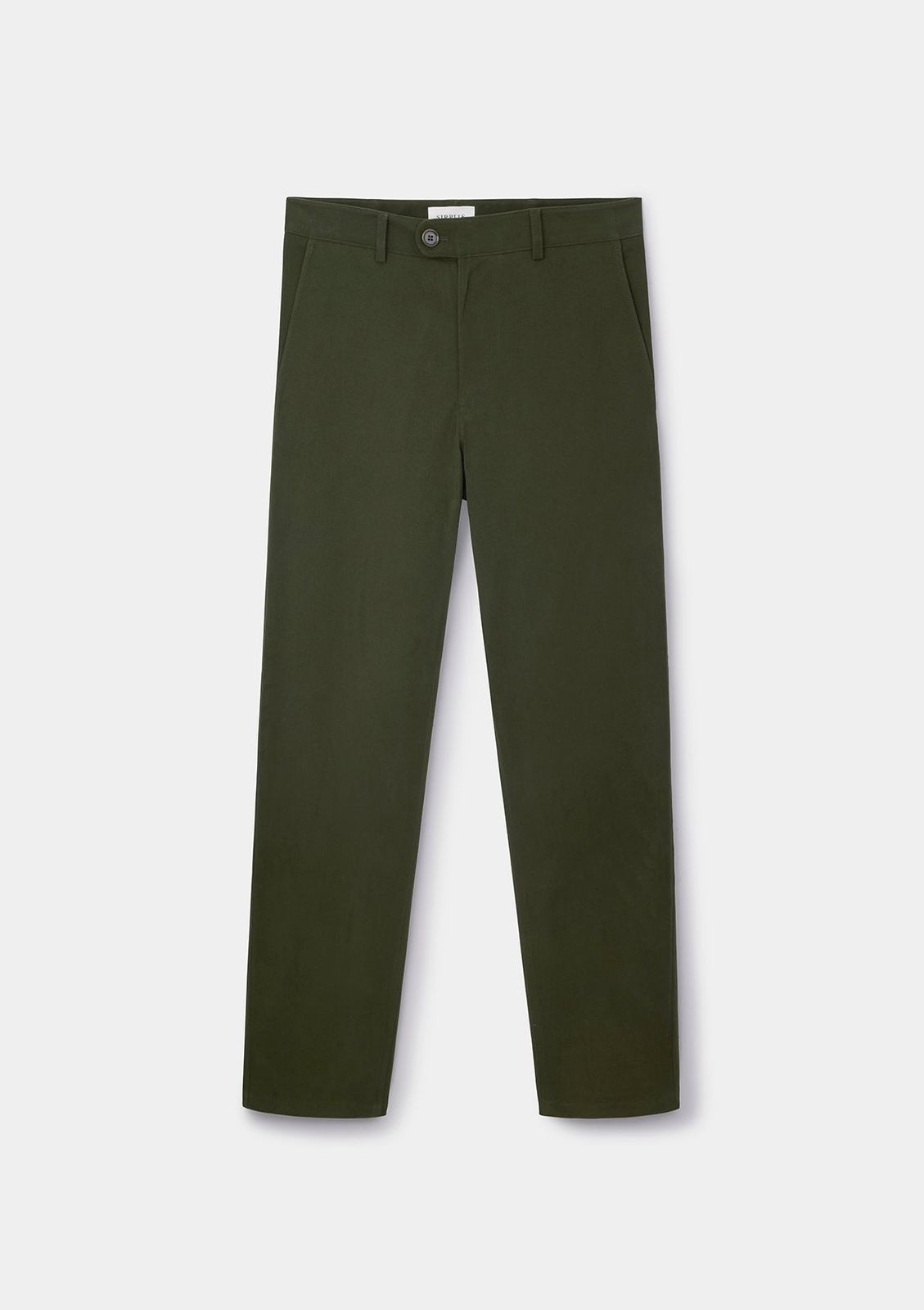 Olive Cotton Twill Chinos