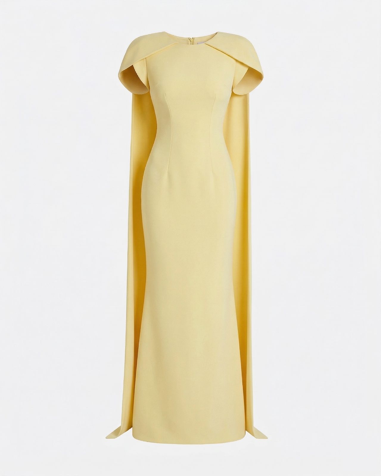 Ginkgo Long Dress In Pale Yellow
