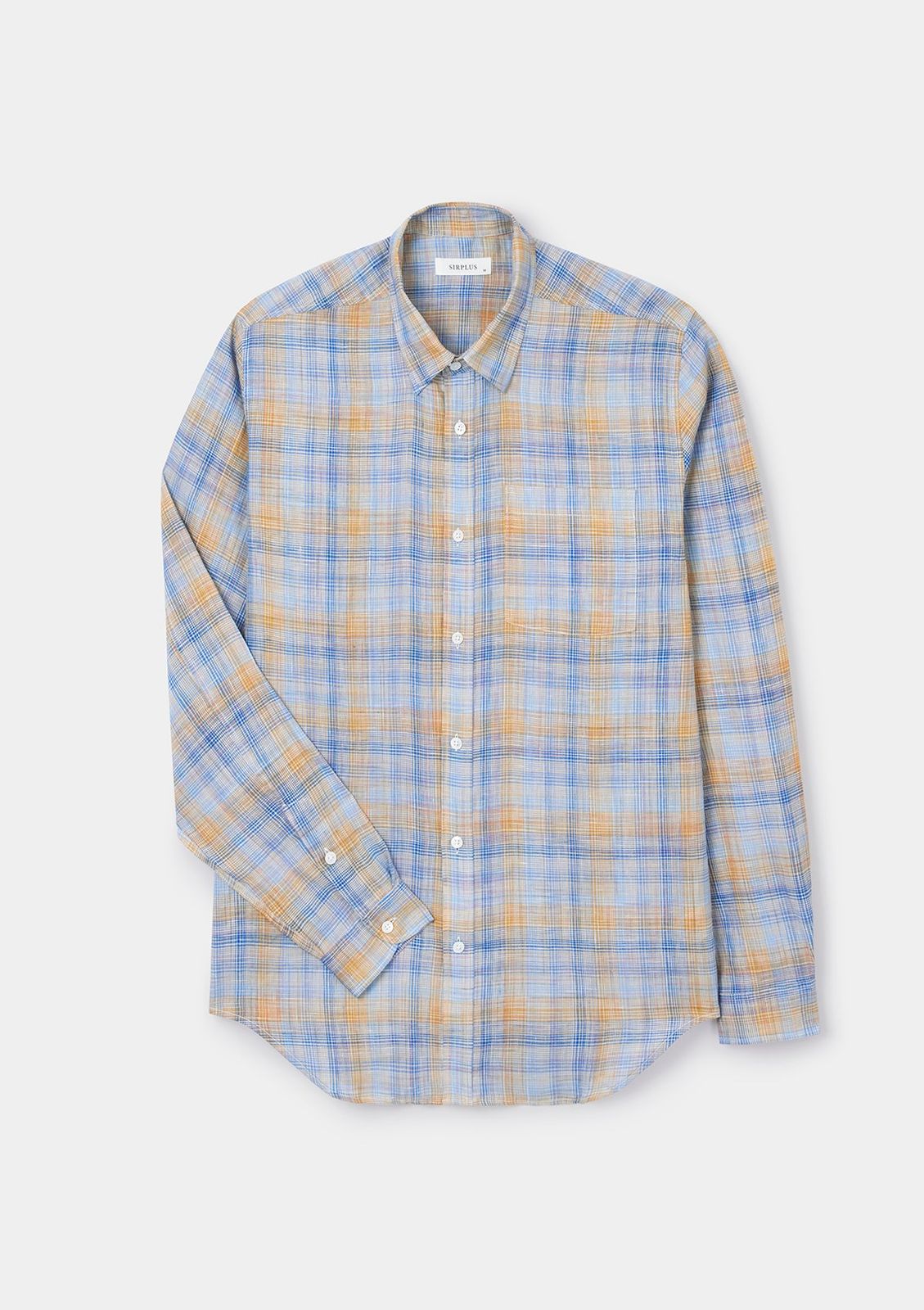 Sunwashed Check Linen Shirt