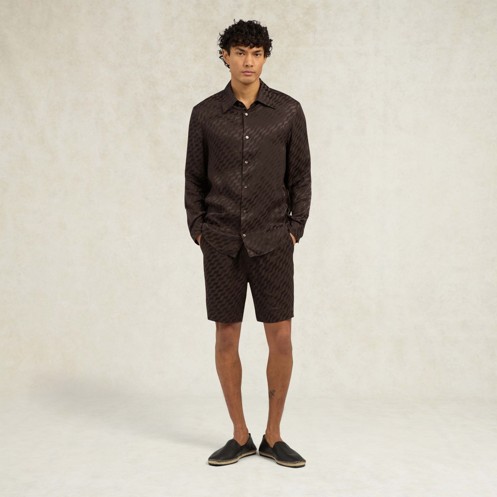 Tidello Jacquard Short - Chocolate Brown