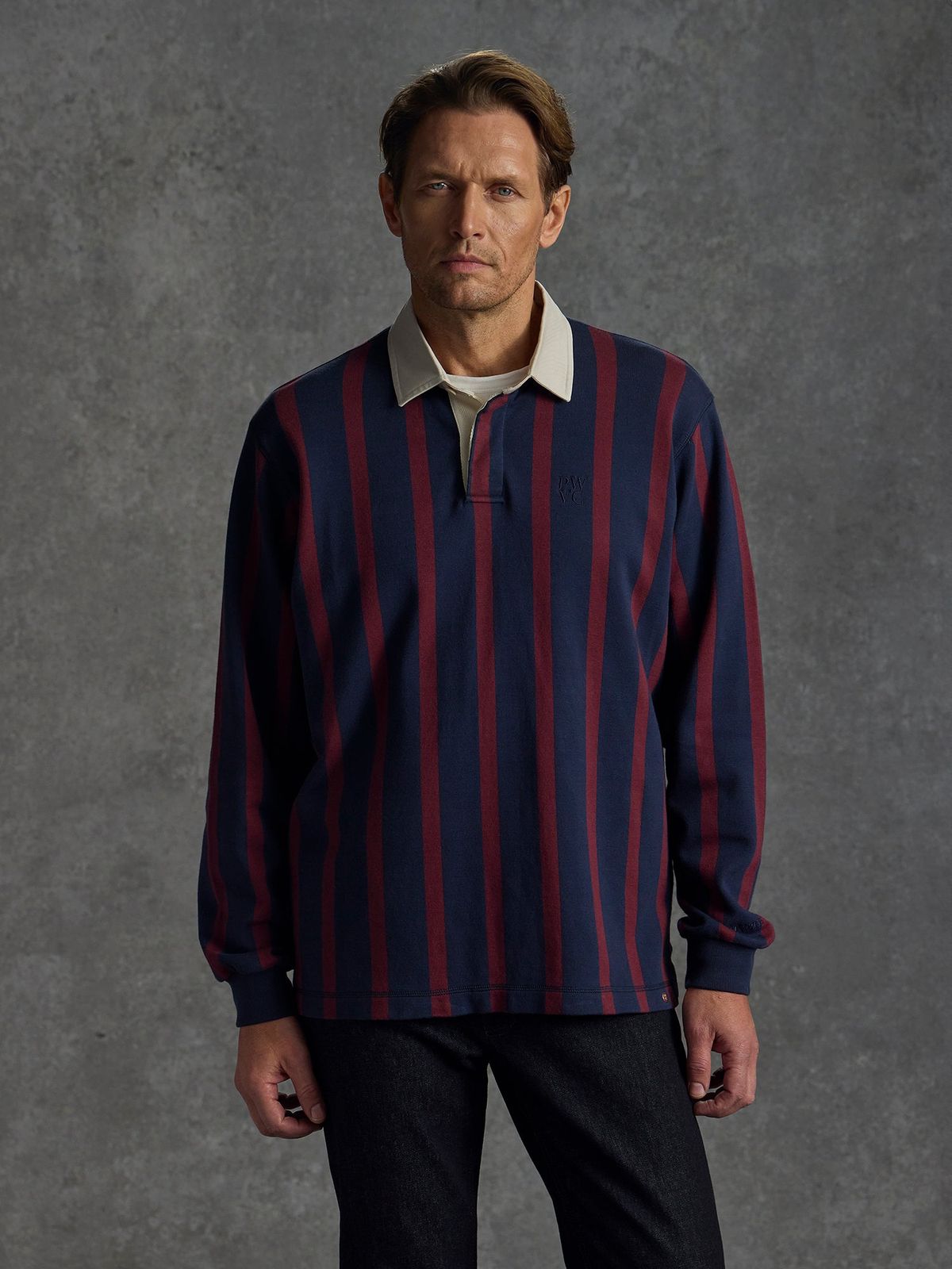 The Valour Shirt - Navy Stripe