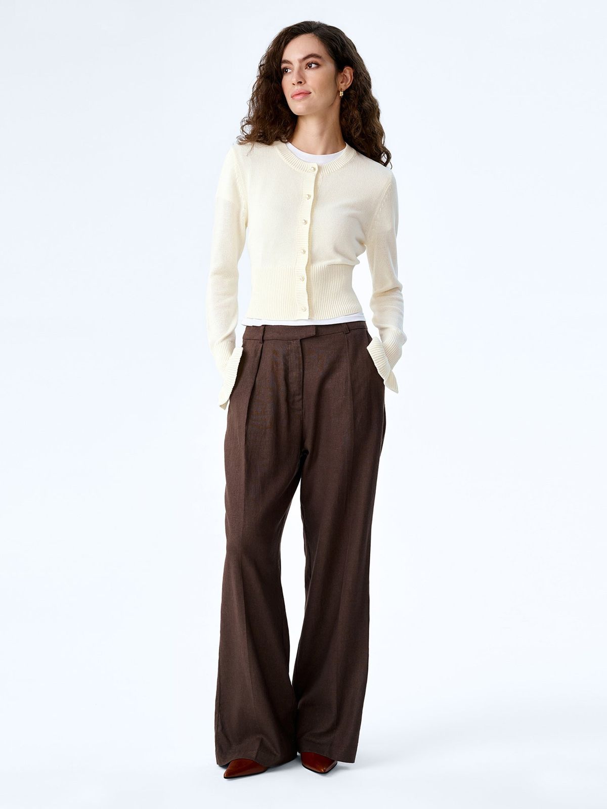 Pearl Trouser in Chocolate
