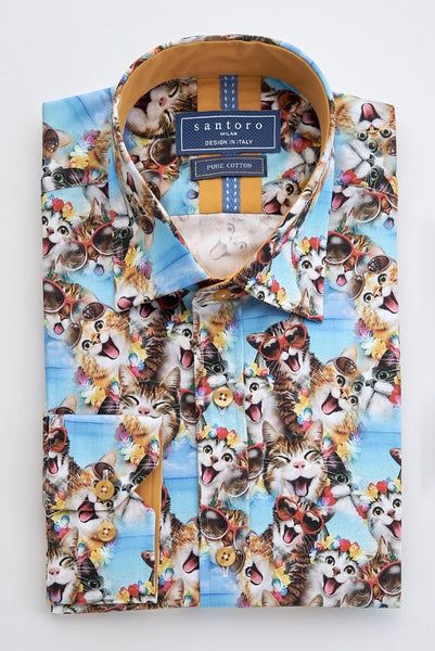 Cat Print Shirt