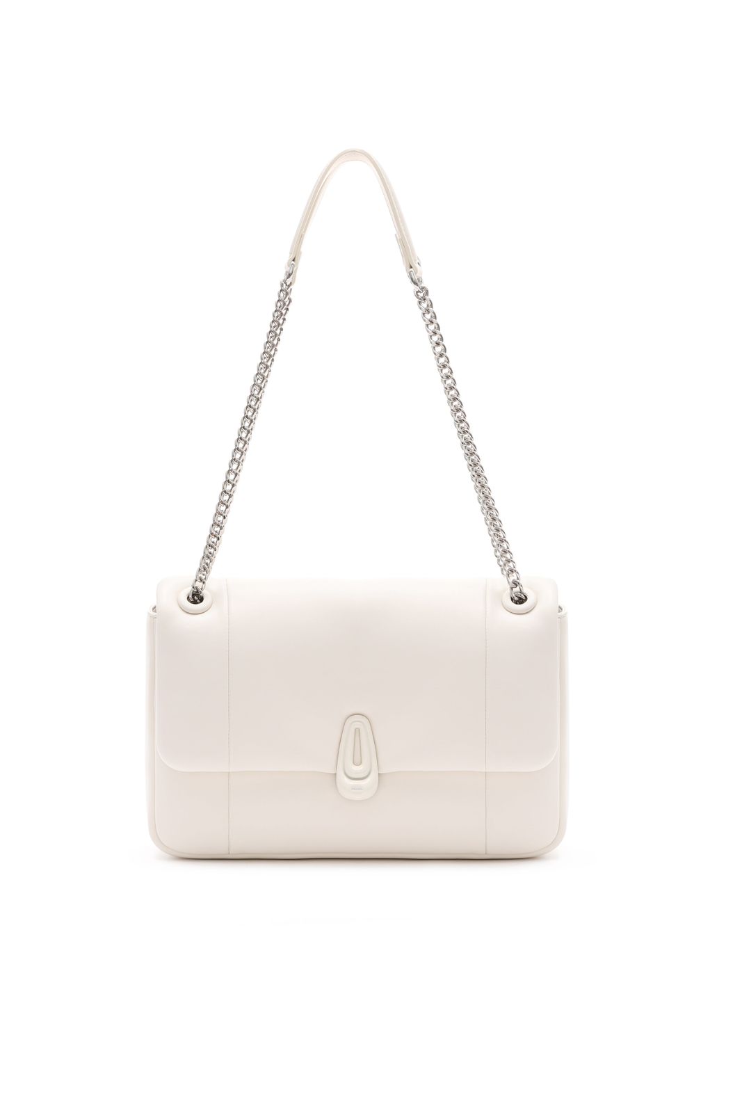 Dallas White Square Chain Bag