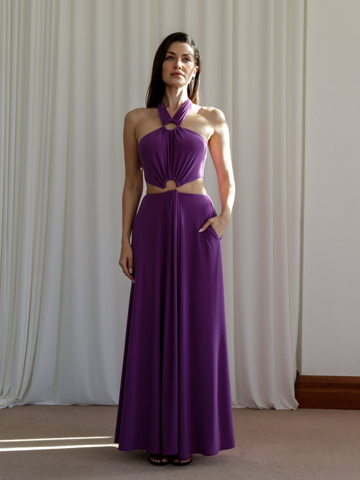 Echo Draped Maxi Dress