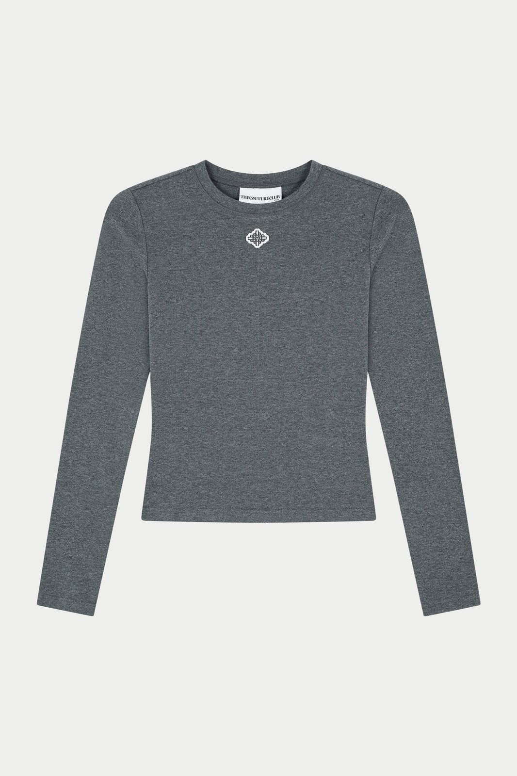 SCULPT SOFT TOUCH LONG SLEEVE TOP - CHARCOAL