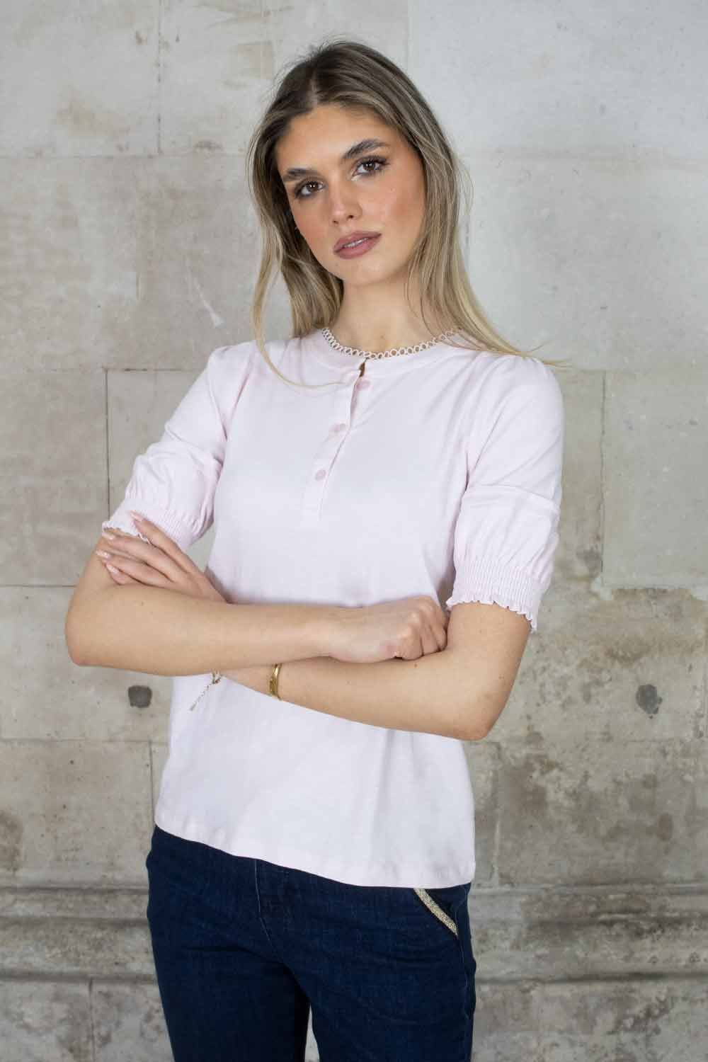 Willow Puff Sleeve Cotton Tee