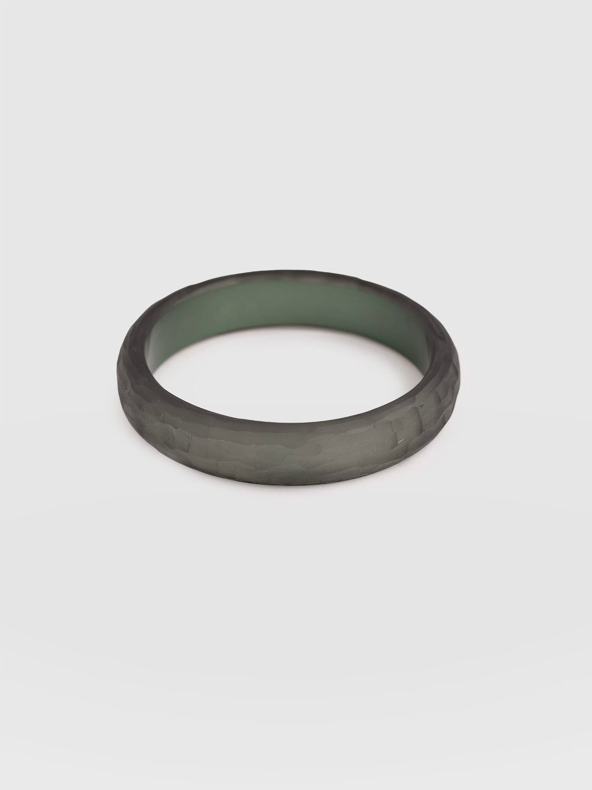 Hammered Bangle - Green