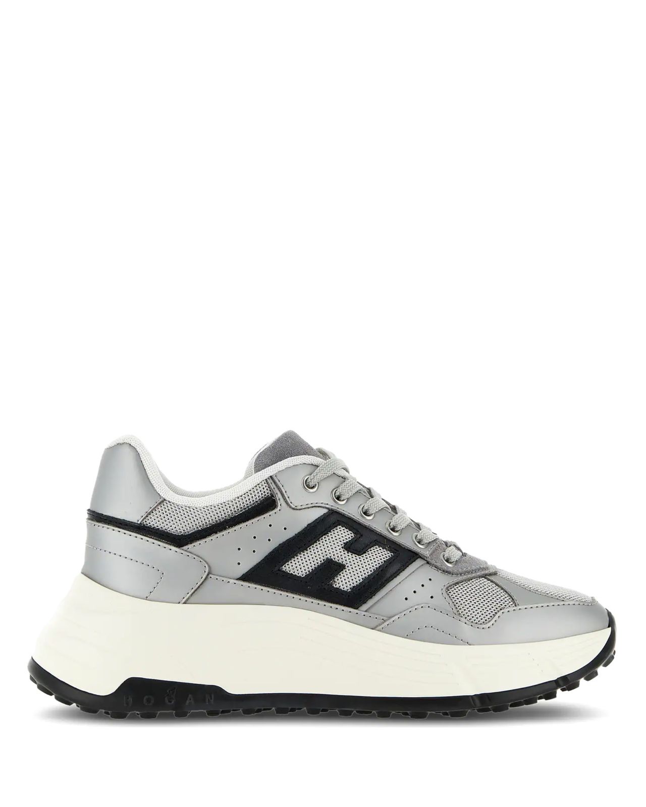 W Hyperlight Sneaker Silver Leather/Textile