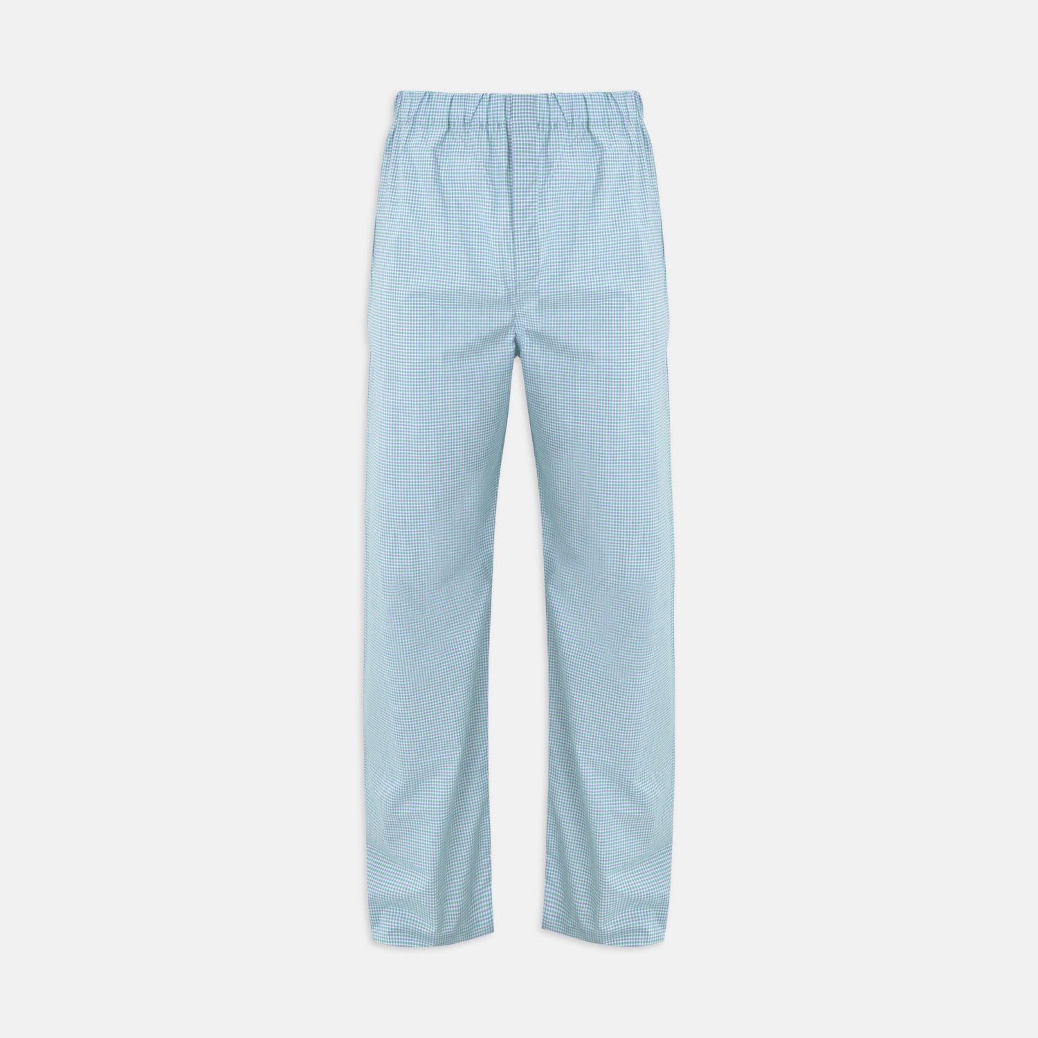 Kelly Green Check Modern Pyjama Trousers