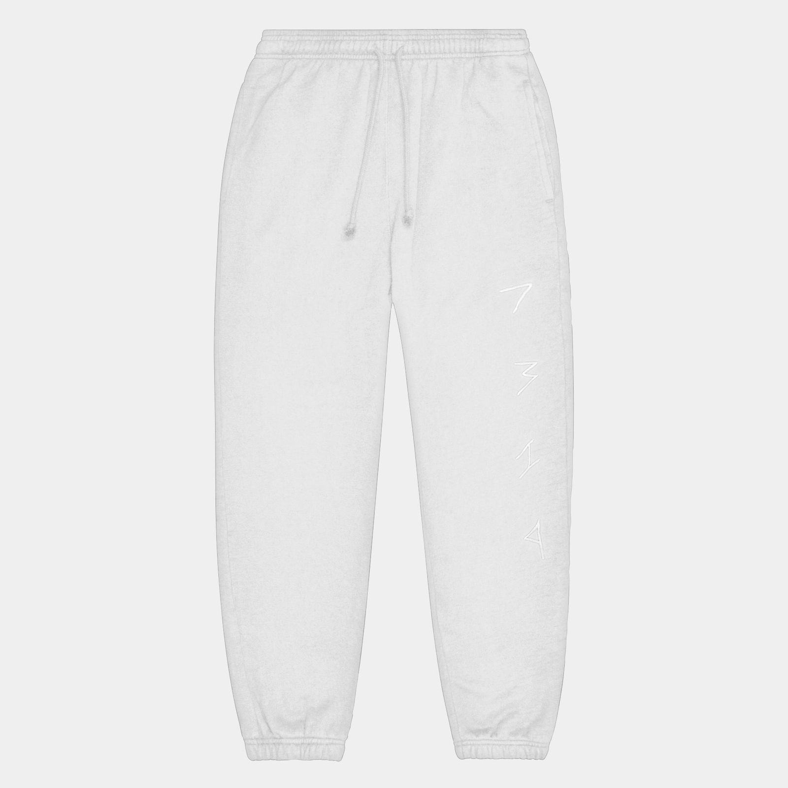 Hemp and Organic Cotton Sweatpants | Blanc/White