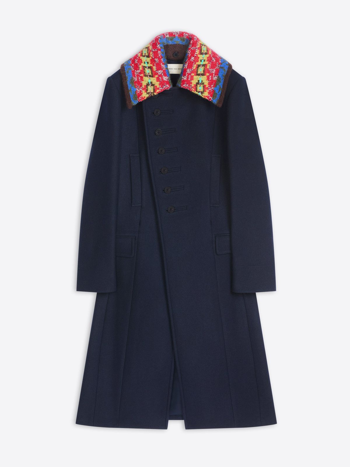 Fitted wool coat