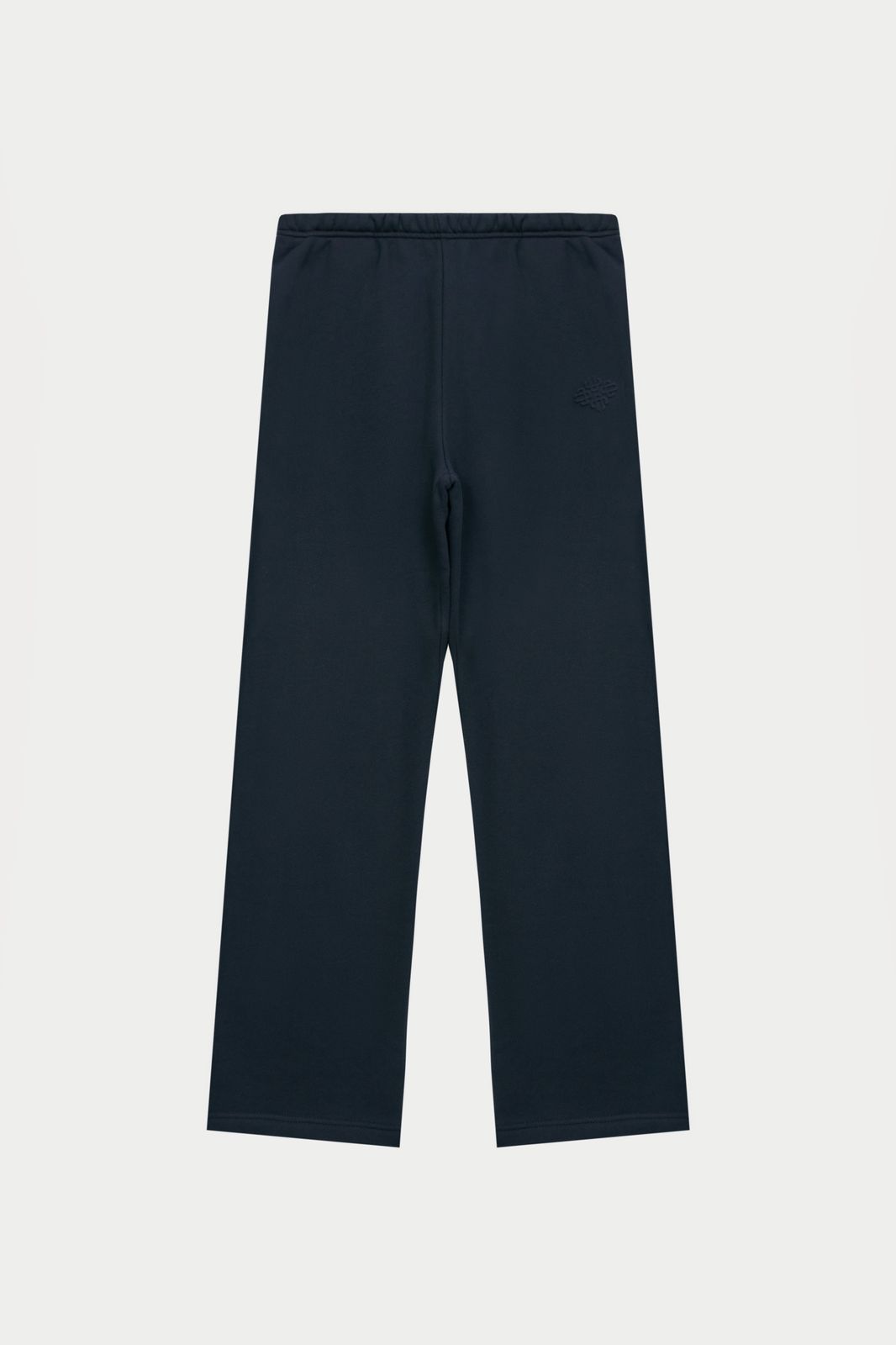 EMBOSSED STRAIGHT LEG JOGGERS - NAVY