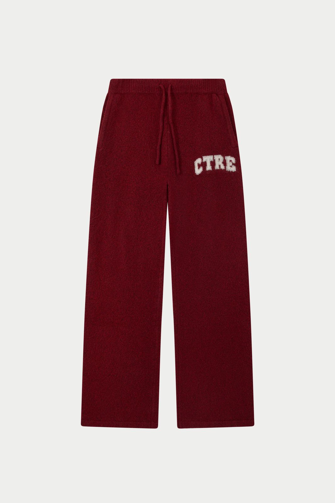 CTRE KNITTED JOGGERS - BURGUNDY