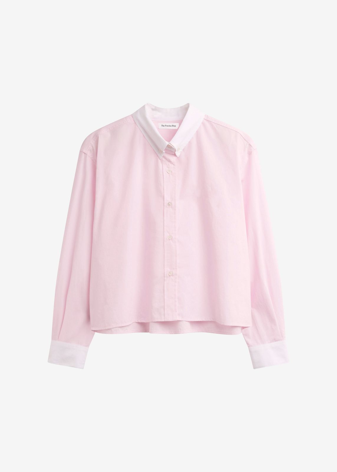 Aix Cropped Boxy Shirt - Pink