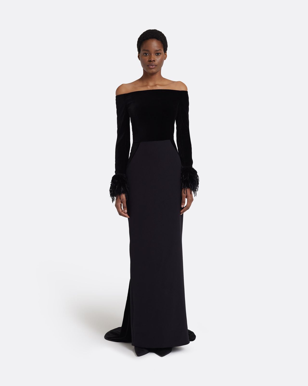 Fiora Long Dress in Black