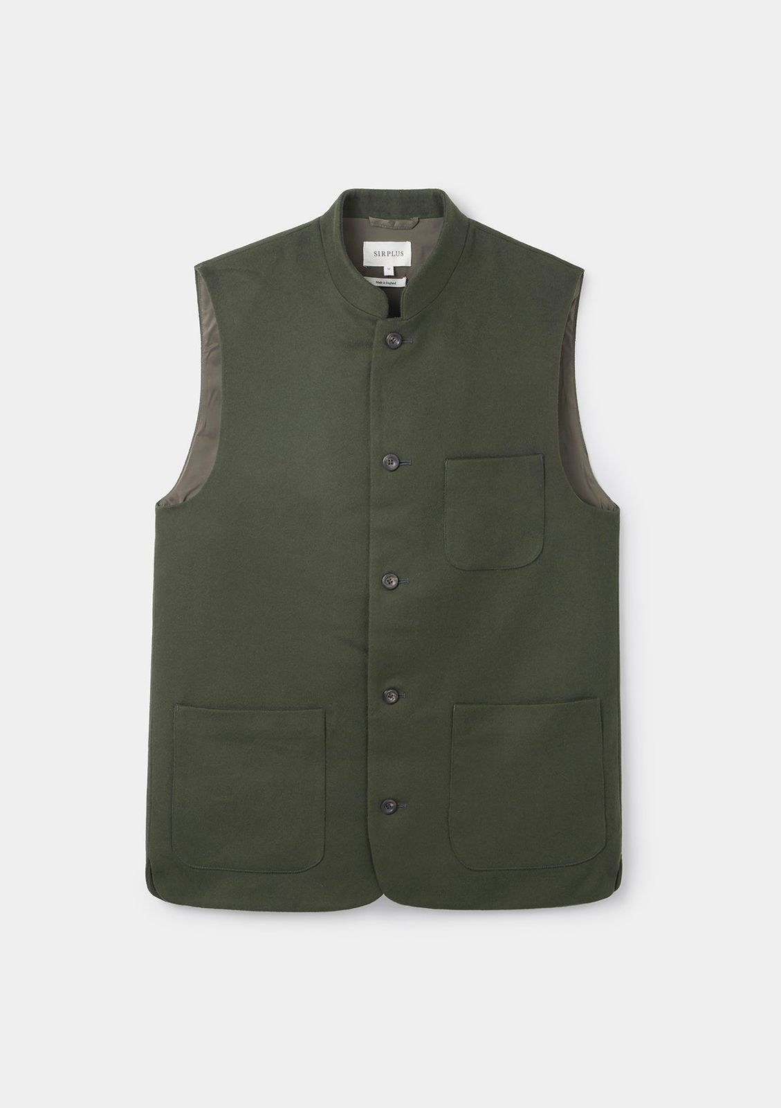 Olive Wool Nehru Waistcoat