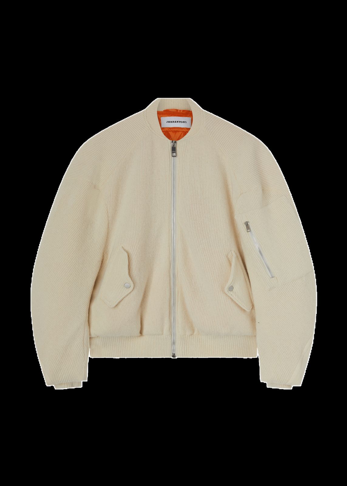 BULLDOG KNIT BOMBER IVORY