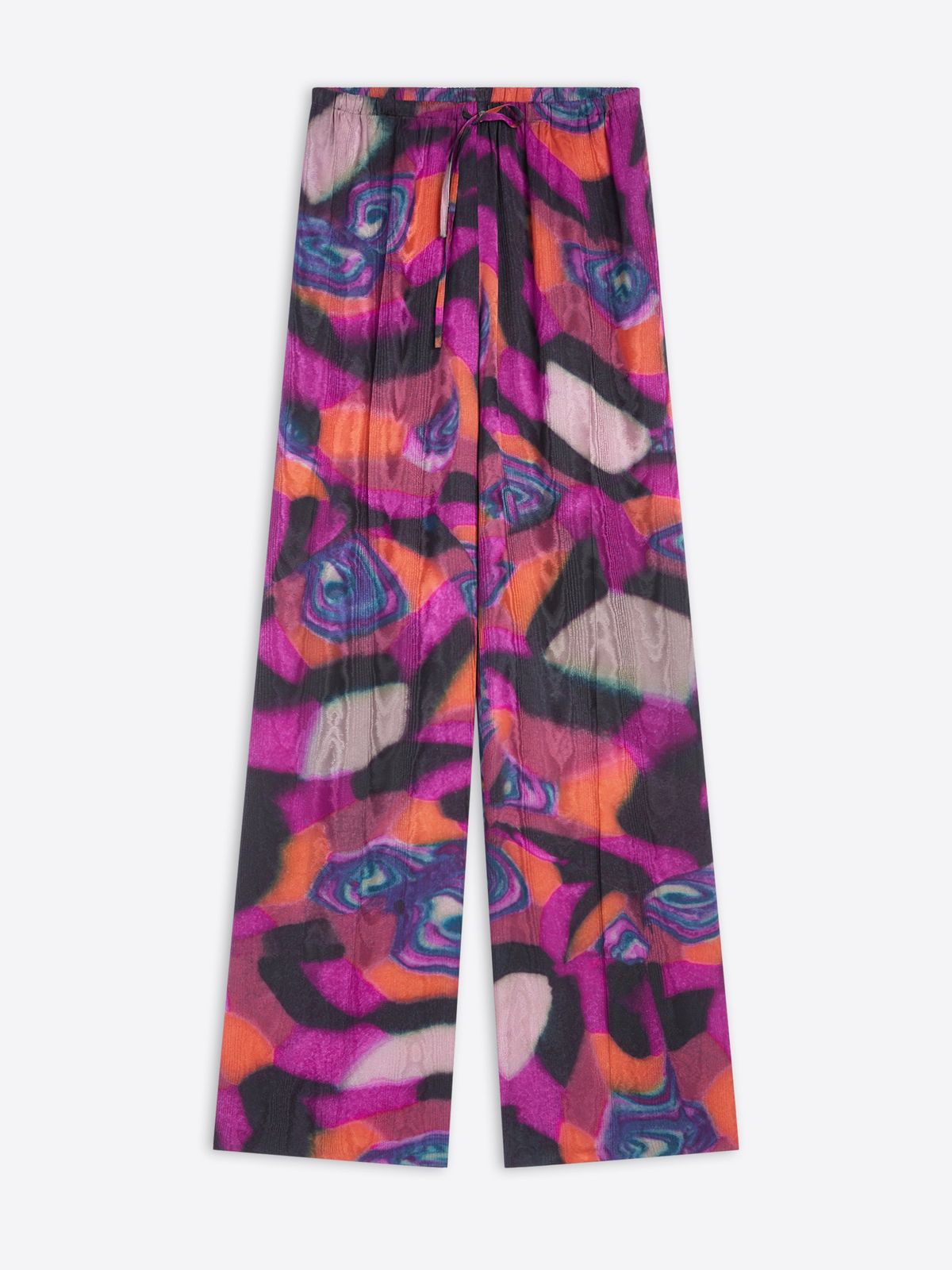 Elasticated moiré pants