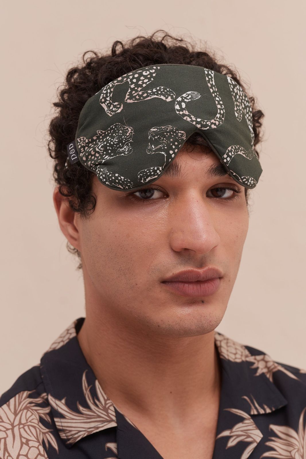 Men’s Eye Mask The Jag Print Green