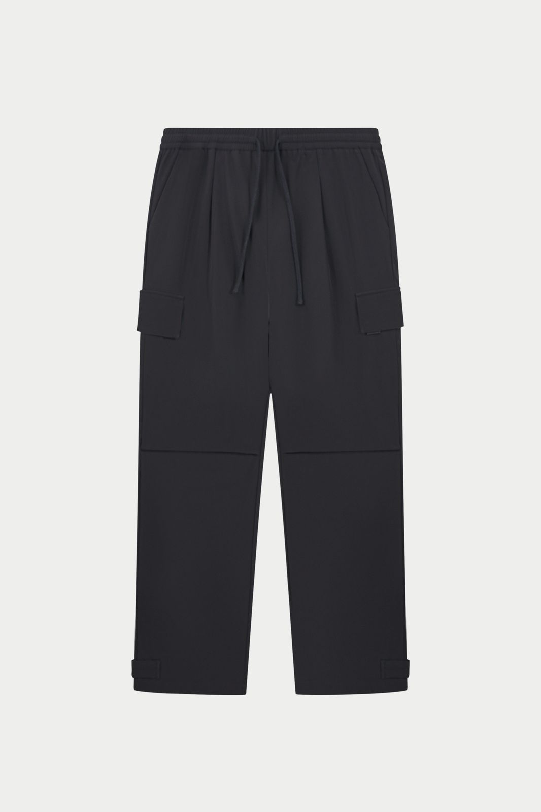 TECHNICAL WIDE LEG TROUSERS - BLACK